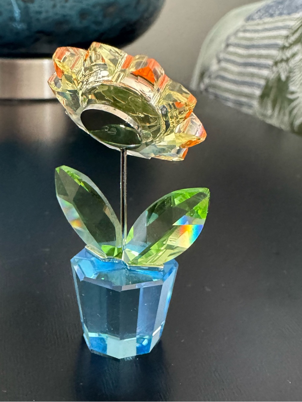Swarovski Crystal Sunflower Mini Figurine “Happy Flowers” - Picture 3 of 7